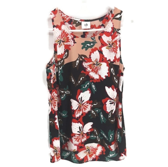 Cabi Hibiscus Floral Sleeveless Blouse #55… - Picture 6 of 10